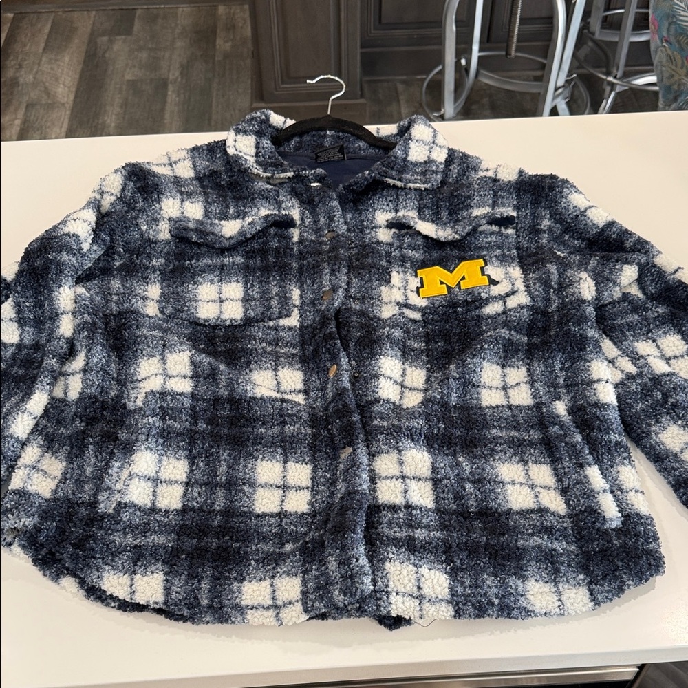 Plaid Fleece Michigan jacket